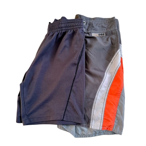 Men's Gray and Orange Shorts. Set of 2. - Picture 1 of 10